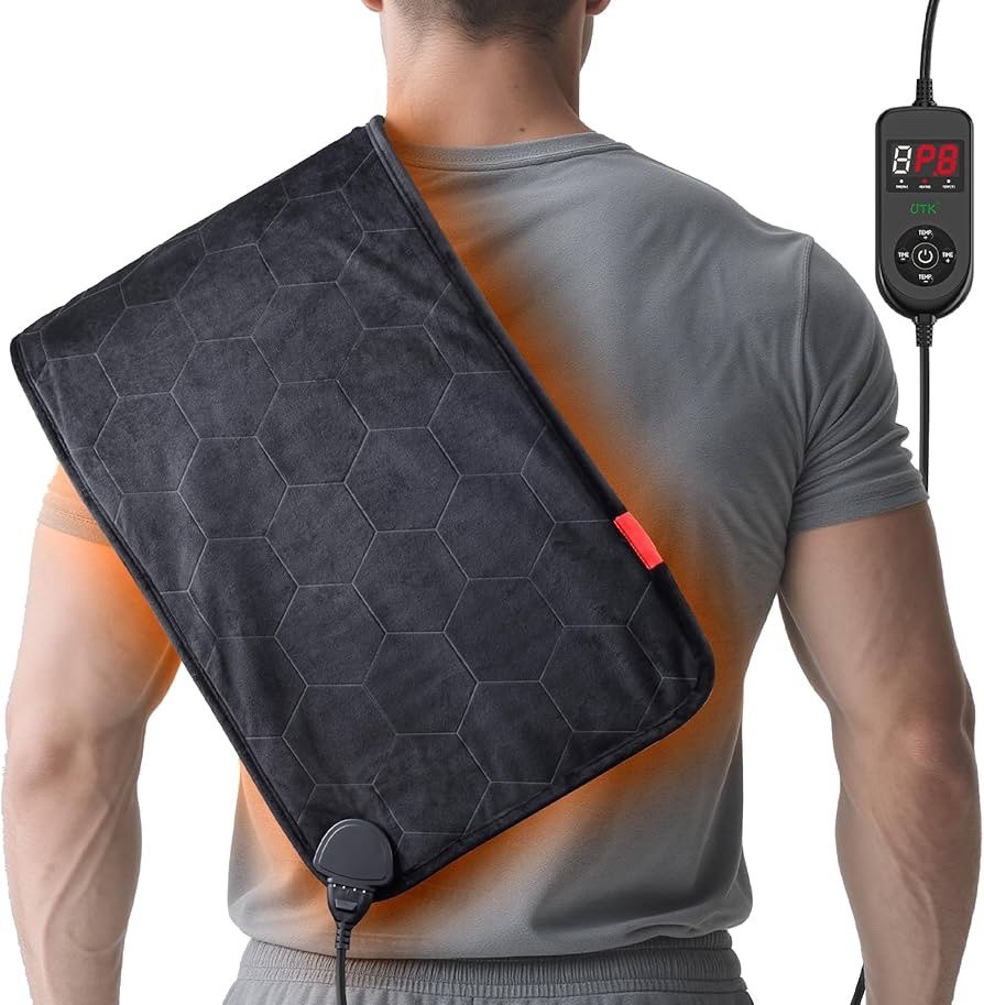 Extra Hot Electric Heating Pad 160℉ for Back and Neck, Graphene Technology