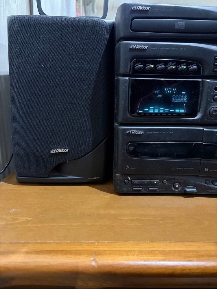 Victor component FM radio CD cassette deck
