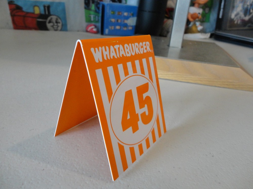 Whataburger Restaurant Tent Table Number #45