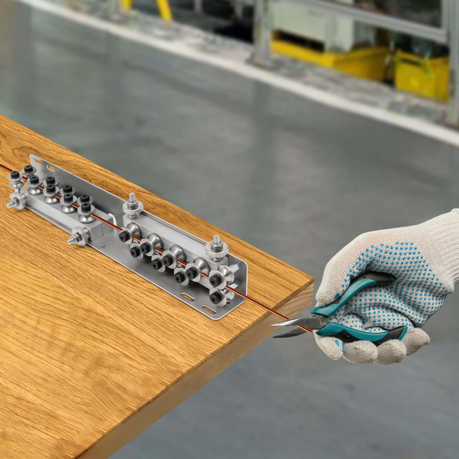 Wire Cable Straightener Manual Wire Straightener Wire Wheel Semi-Automatic New