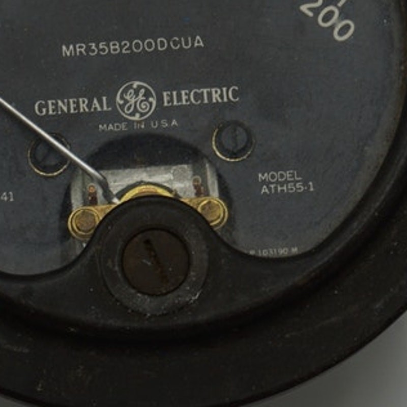 General Electric DC Amperes Meter Type DO-41 Model ATH55-1