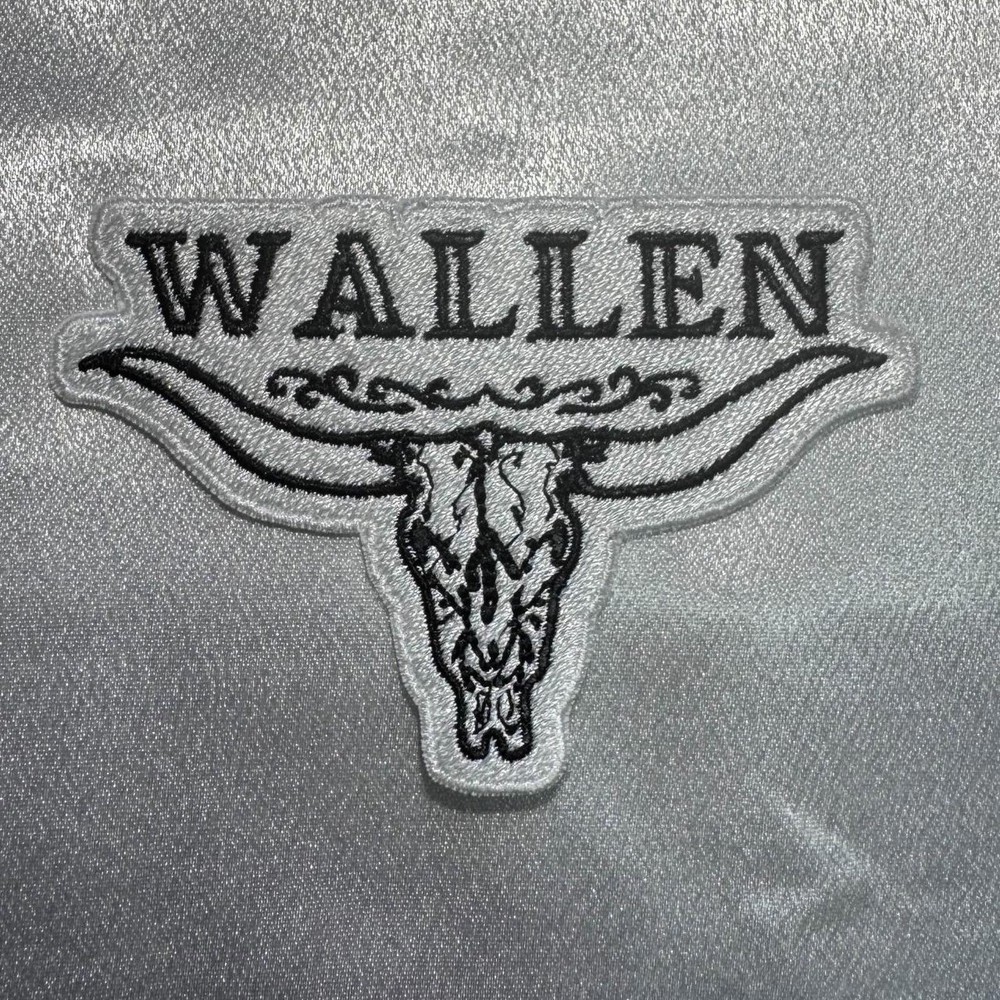 Morgan Wallen Bull Skull Logo Embroidery Patch