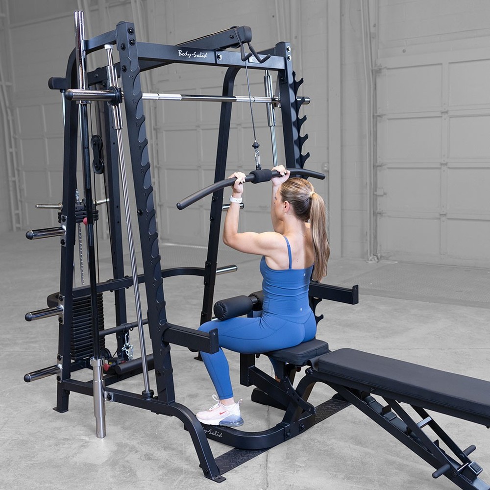Body-Solid Series 7 Smith Gym Package with Lat, Pec, Bench - Reboxed