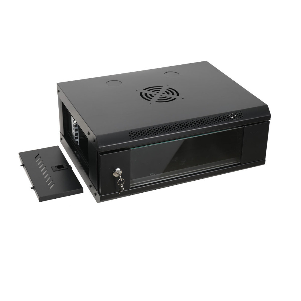 4U Server Cabinet Case Drawer Data Network Rack Enclosure floor/Wall Mount W/key