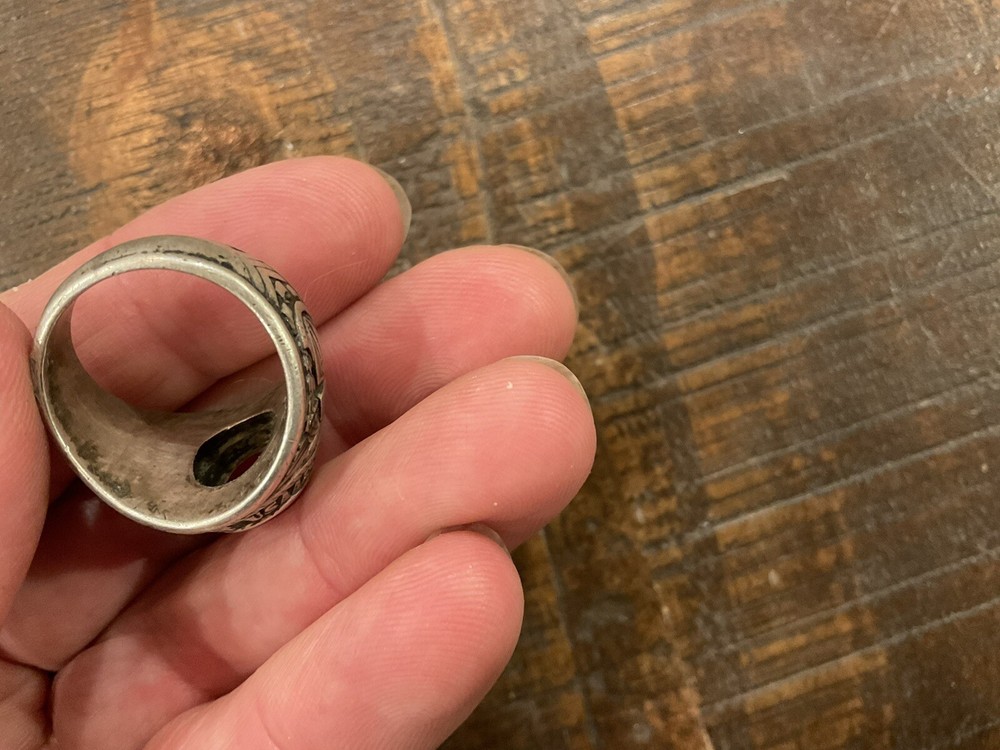 ORIGINAL WWII USAAF SCARCE 1944 DATED ELLINGTON FIELD TEXAS PILOT RING STERLING