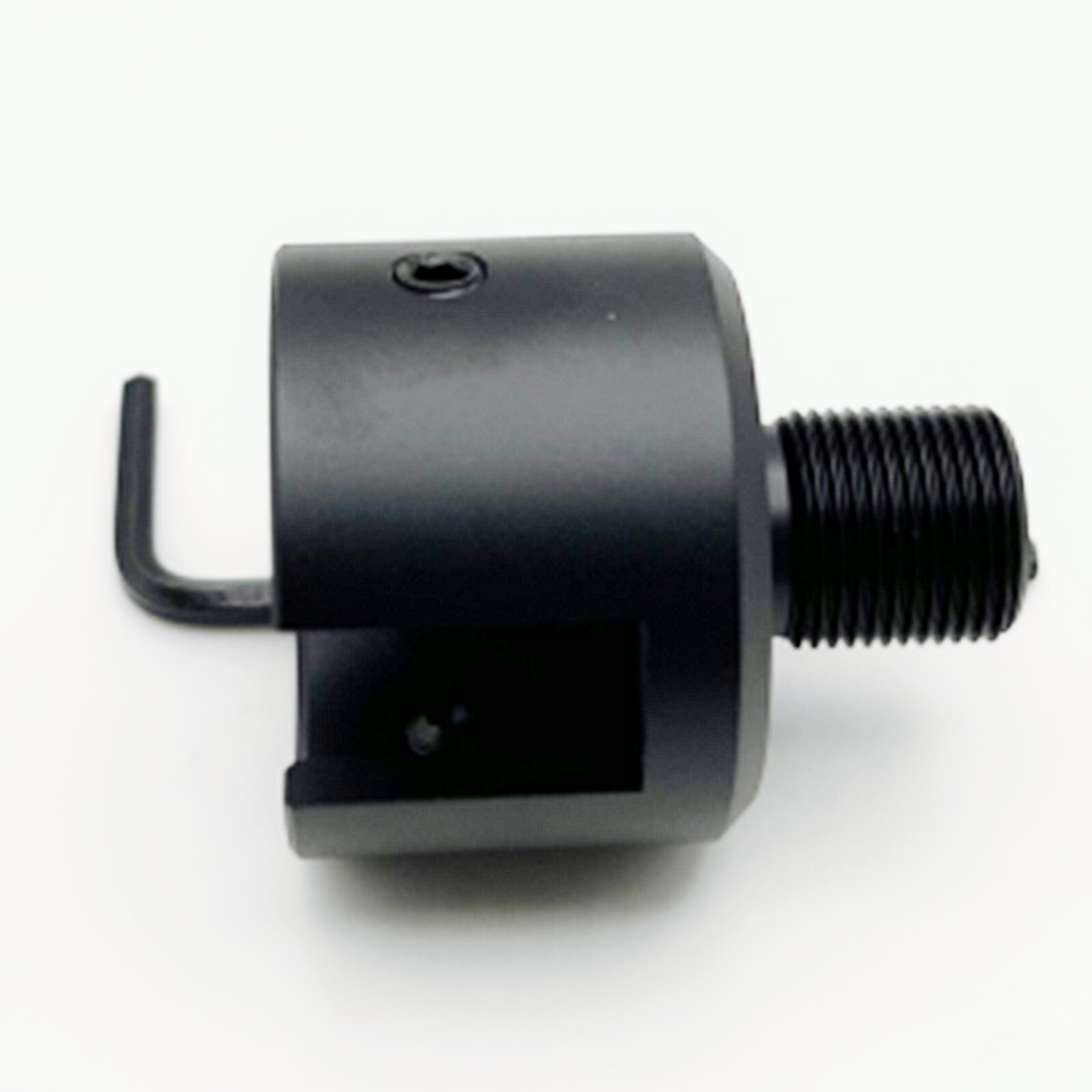 Ruger .22 Mark 1,2,3 (Bull) 1/2"x28 TPI Muzzle Brake Adapter Black Aluminum