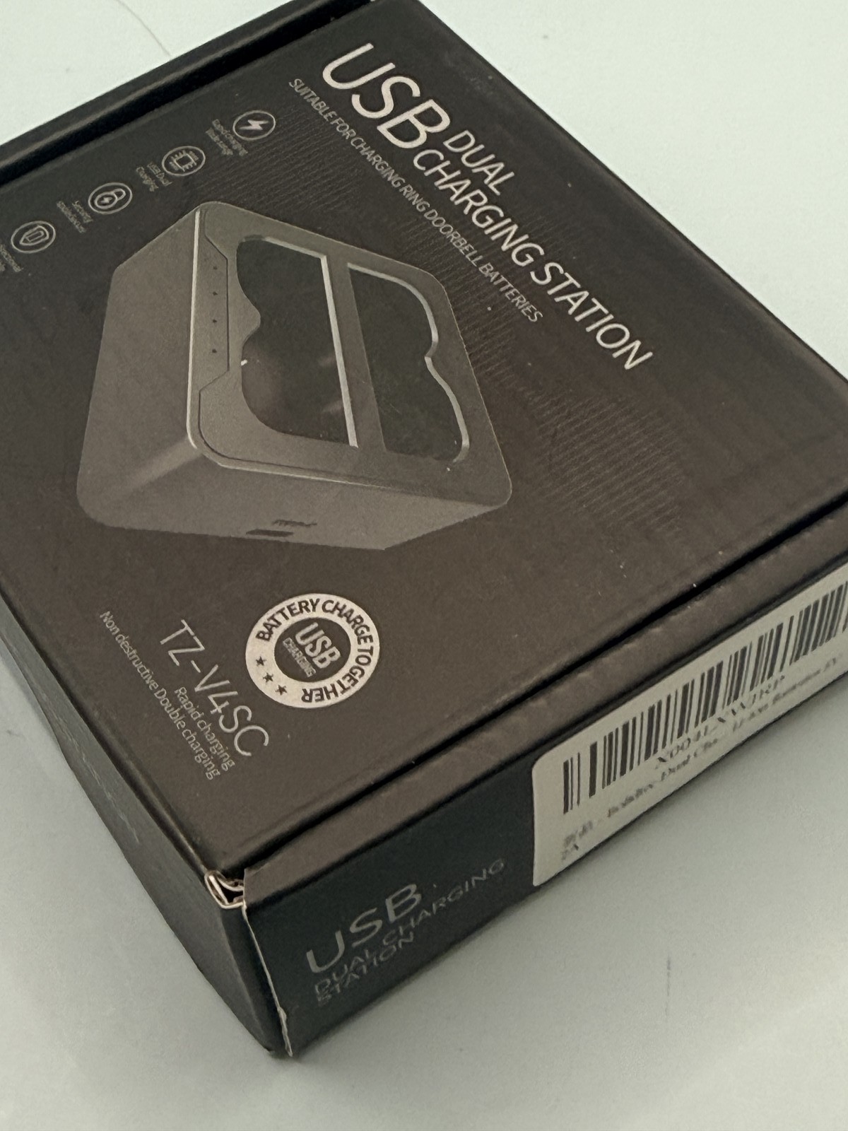 USB Dual Charging Station for Ring Doorbell Batteries TZ-V4SC Type-C