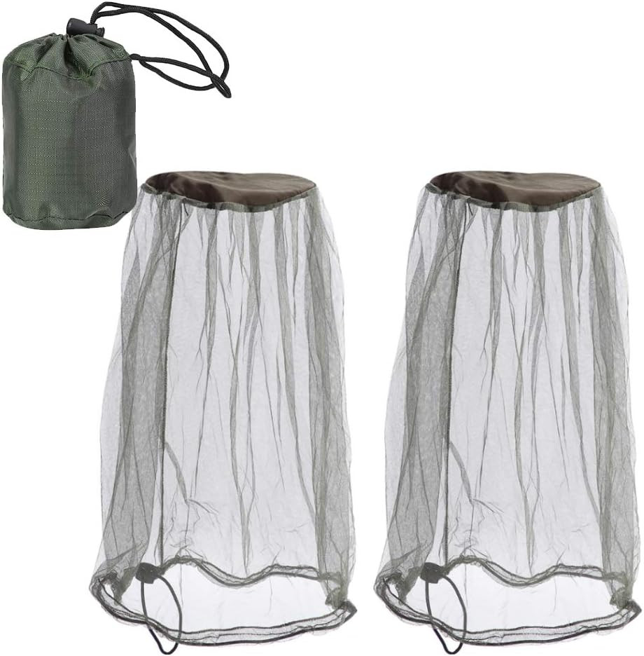 2 Mosquito Head Net with Carry Bag