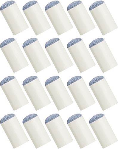 BLUECELL 20pcs Replacements Slip-On Pool Billiard Cue Tips,13mm