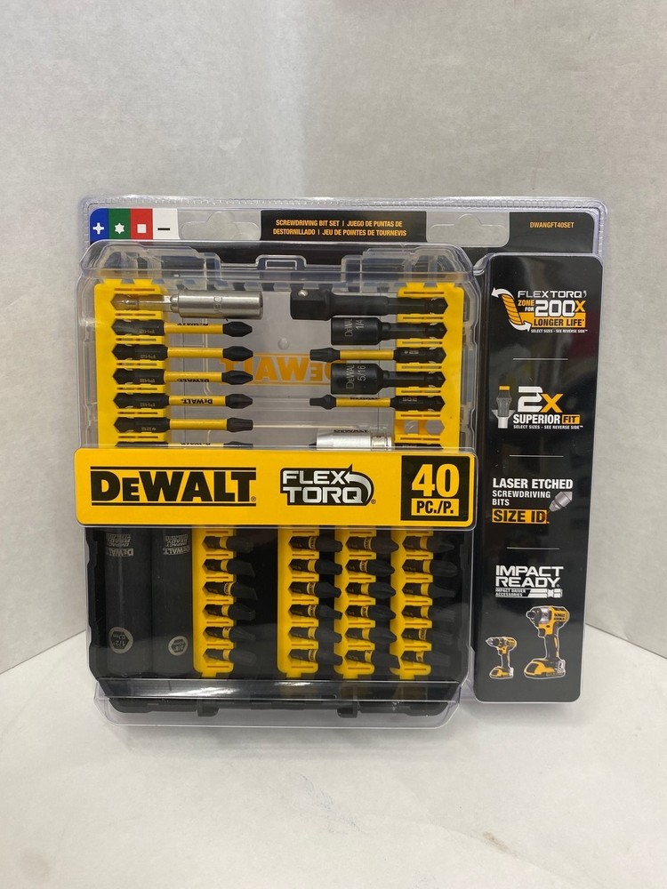 DEWALT 40 PIECE IMPACT READY SCREWDRIVING BIT SET