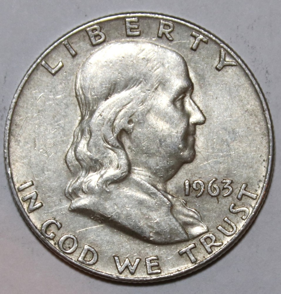 1963-D FRANKLIN HALF DOLLAR - Extra Fine - #1958EB