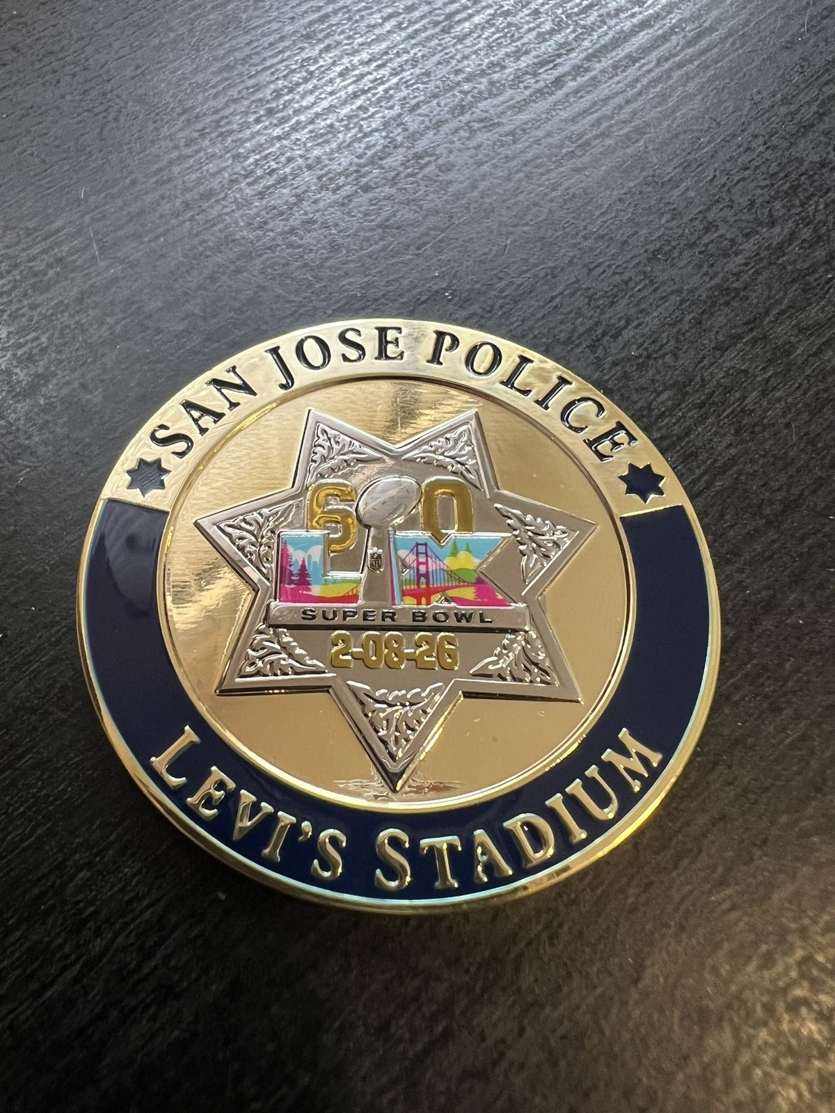 San Jose Police Super Bowl 60 Challenge Coin San Jose California