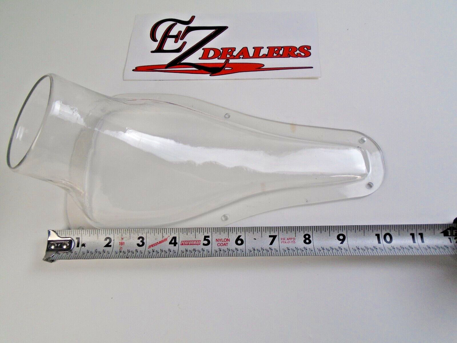 Single 3" Clear NACA Air/Brake Duct NACA Duct 3" Tube Molded Plastic