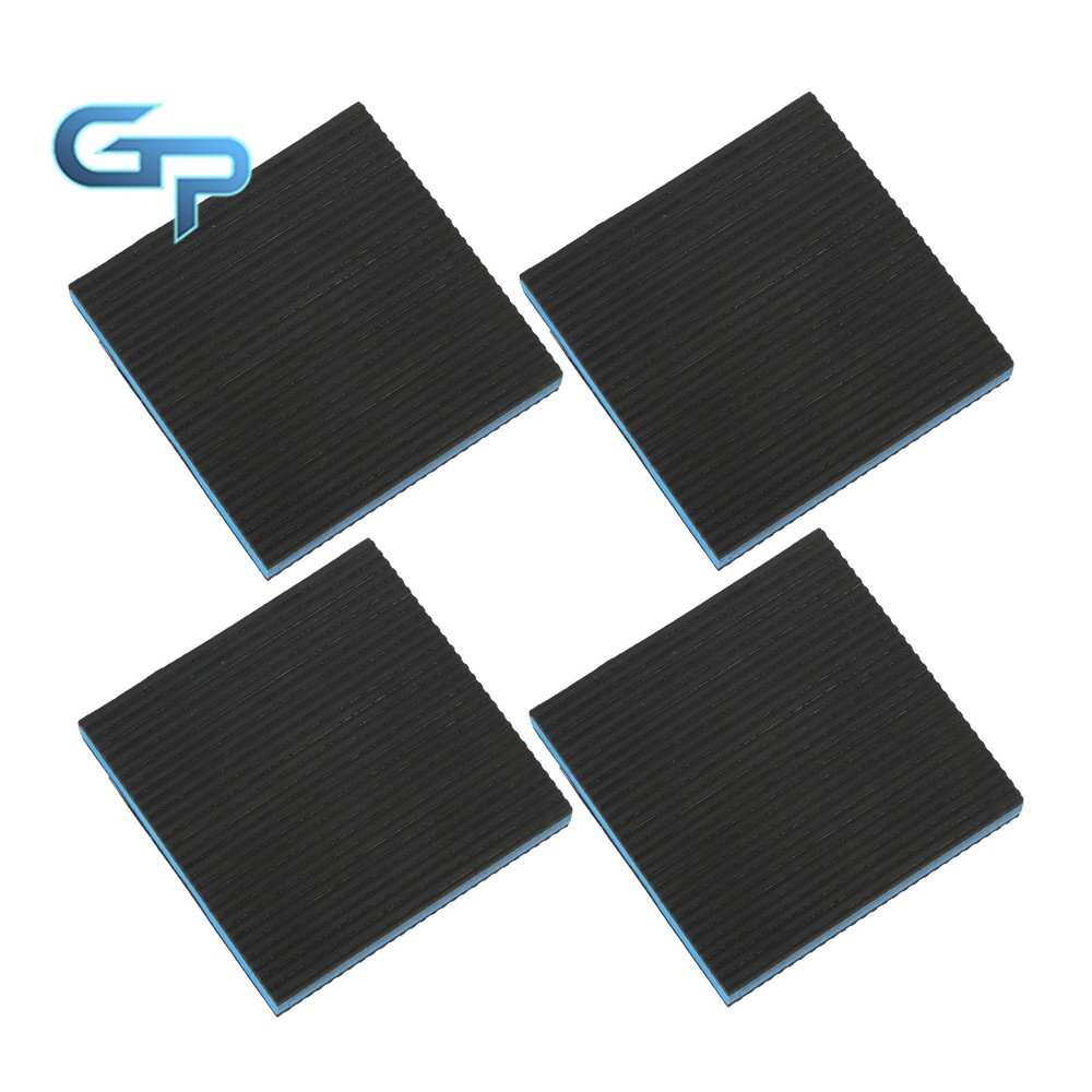 4 Pack 6"x6"x7/8" Equipment Vibration Pads Multi-Layer Construction