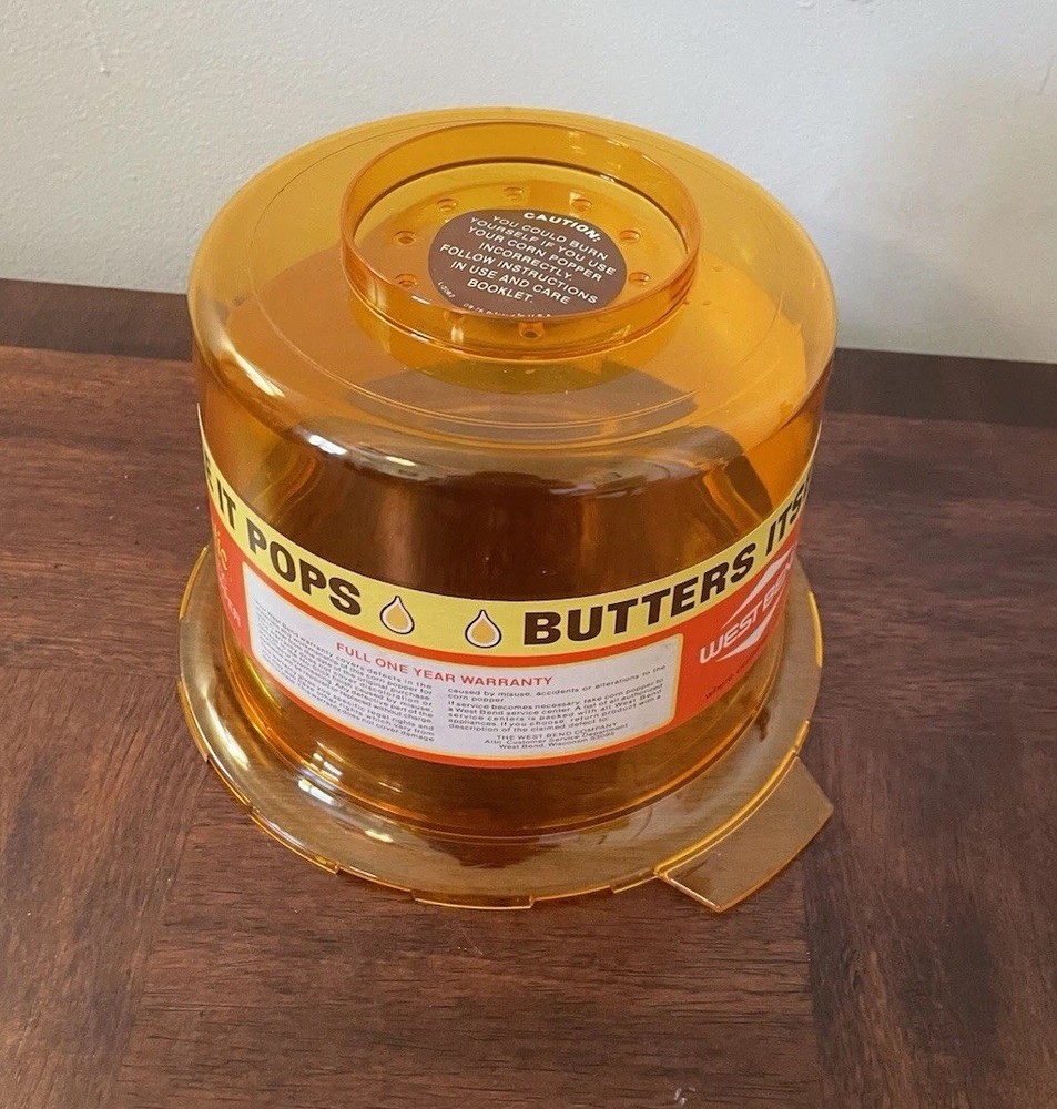 West Bend Buttermaric 4 Quart Automatic Corn Popper #25467 Replacement Lid