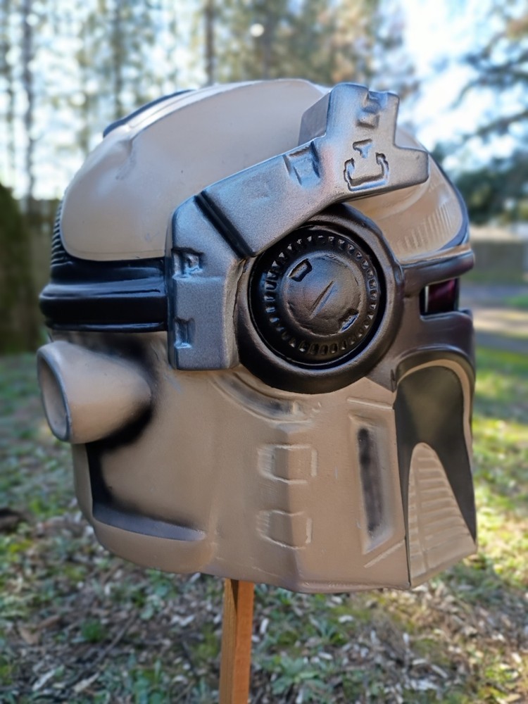 Star Wars Custom Mandalorian Helmet (HEX3D) Concept K9 Model