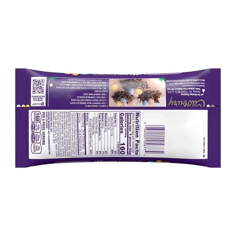 CADBURY MINI EGGS Milk Chocolate, Easter Candy Bag, 9 oz...