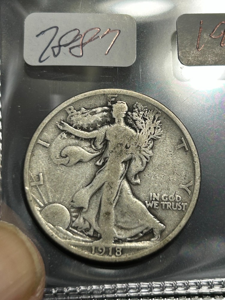 1918 D WALKLING LIBERTY HALF DOLLAR