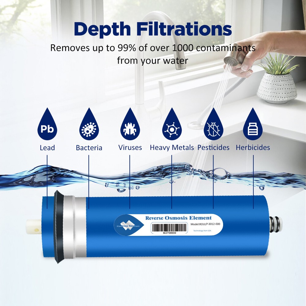 600 GPD RO Membrane Maple Syrup Water Filter Reverse Osmosis System Replacement