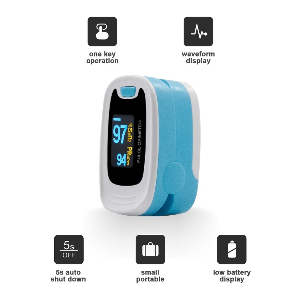 CONTEC OLED Pulse Oximeter Spo2 Fingertip Probe Blood Oxygen Saturation Machine