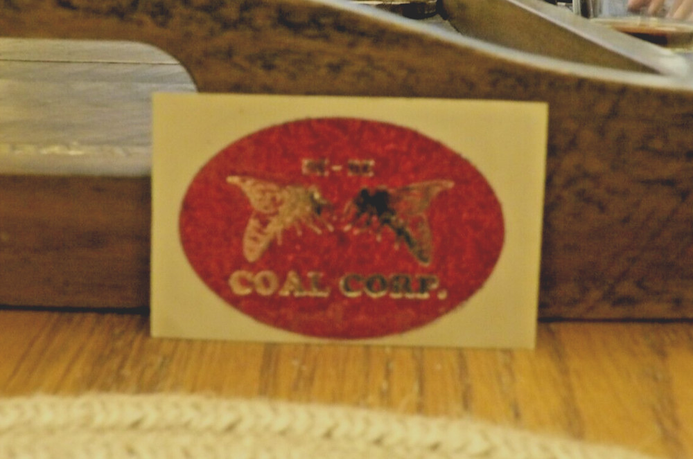 Be-Be Coal Corp. Hard Hat Sticker-Rare.