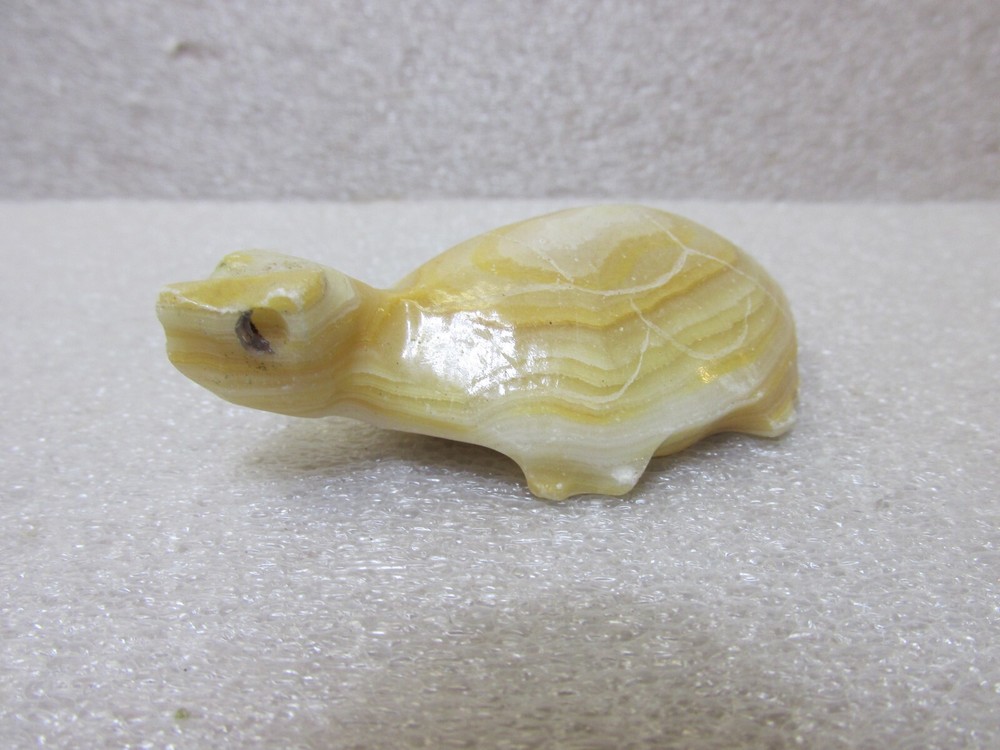 HAND CARVED MEXICAN AGATE TURTLE
