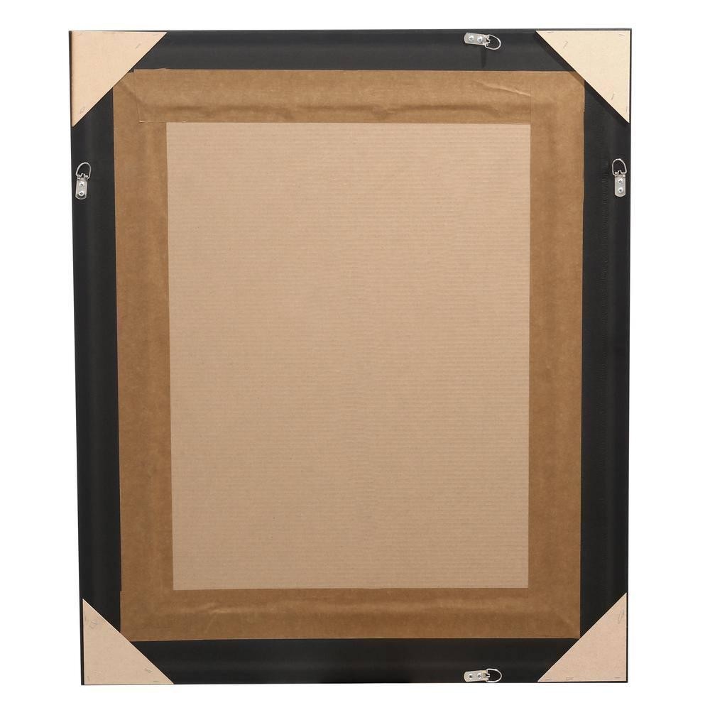 Bathroom Vanity Mirror 31 x 37 in. Framed Rectangular Beveled Edge Bronze Bath