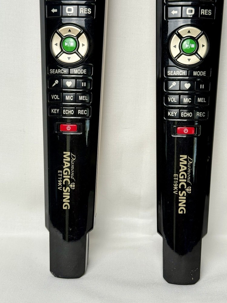 Two Diamond Magic Sing ET19KV Wireless Karaoke Working Replacement Microphones