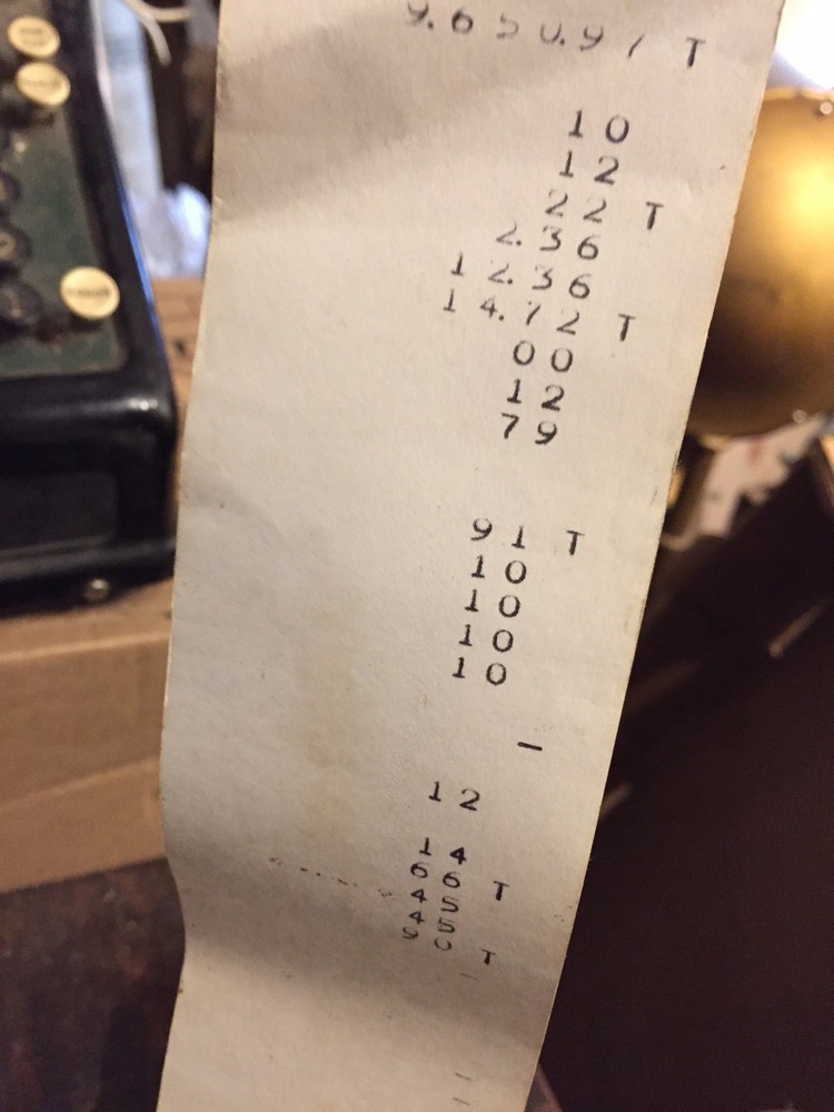 Vintage GENERAL Electric Adding Machine w/ Cover Made USA