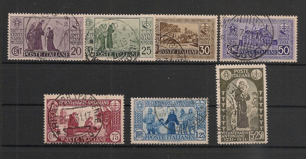 Italy 1931 St Anthony Set Fine Used