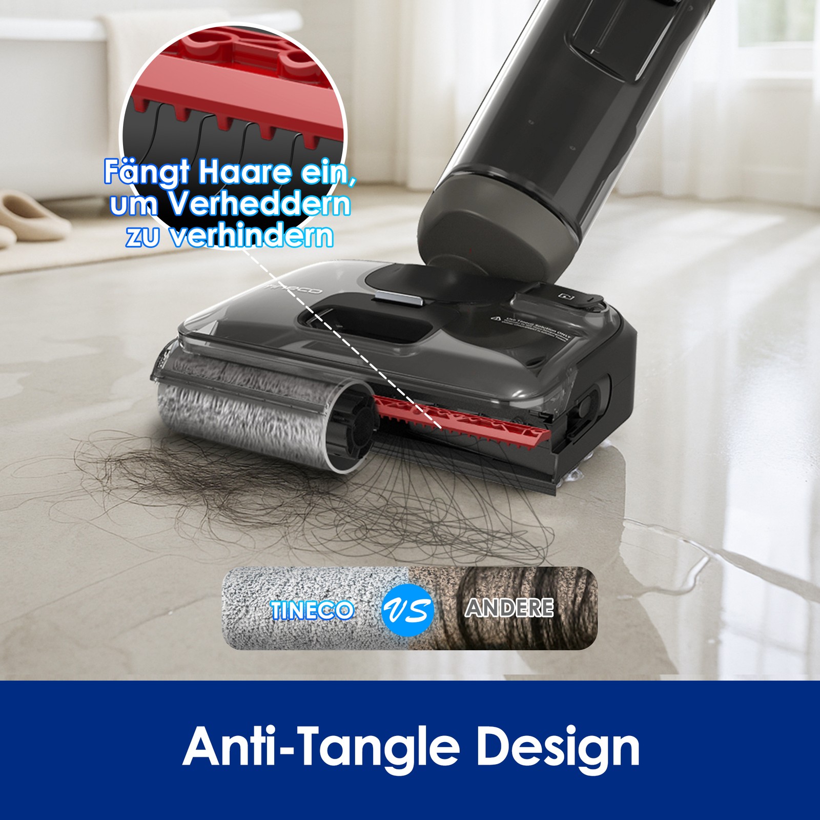 Tineco FLOOR ONE i6 Stretch Wet Dry Vacuum Cleaner,Vacuum & Mop in One Step