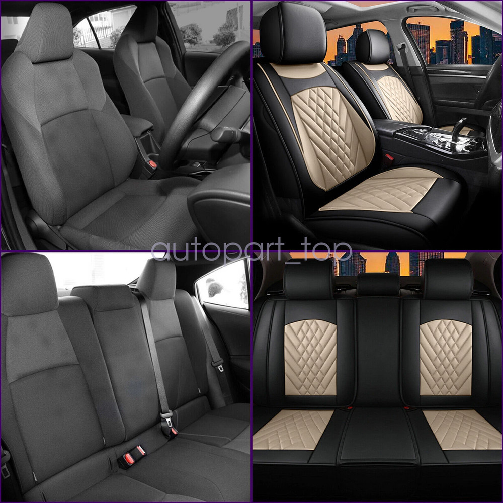 For Mercedes Benz E300 E350 E550 Full Set Front & Rear Protector Cushions Black