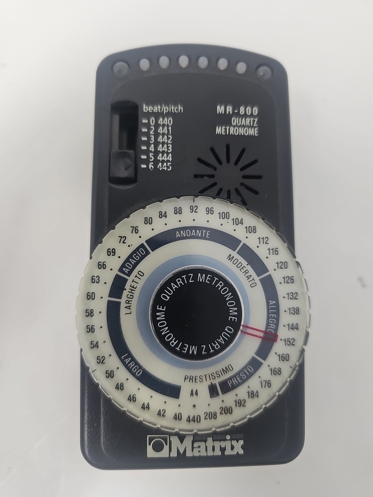 Matrix MR-800 Quartz Metronome w/ LED Pendulum Simulation & Down Beat Accent