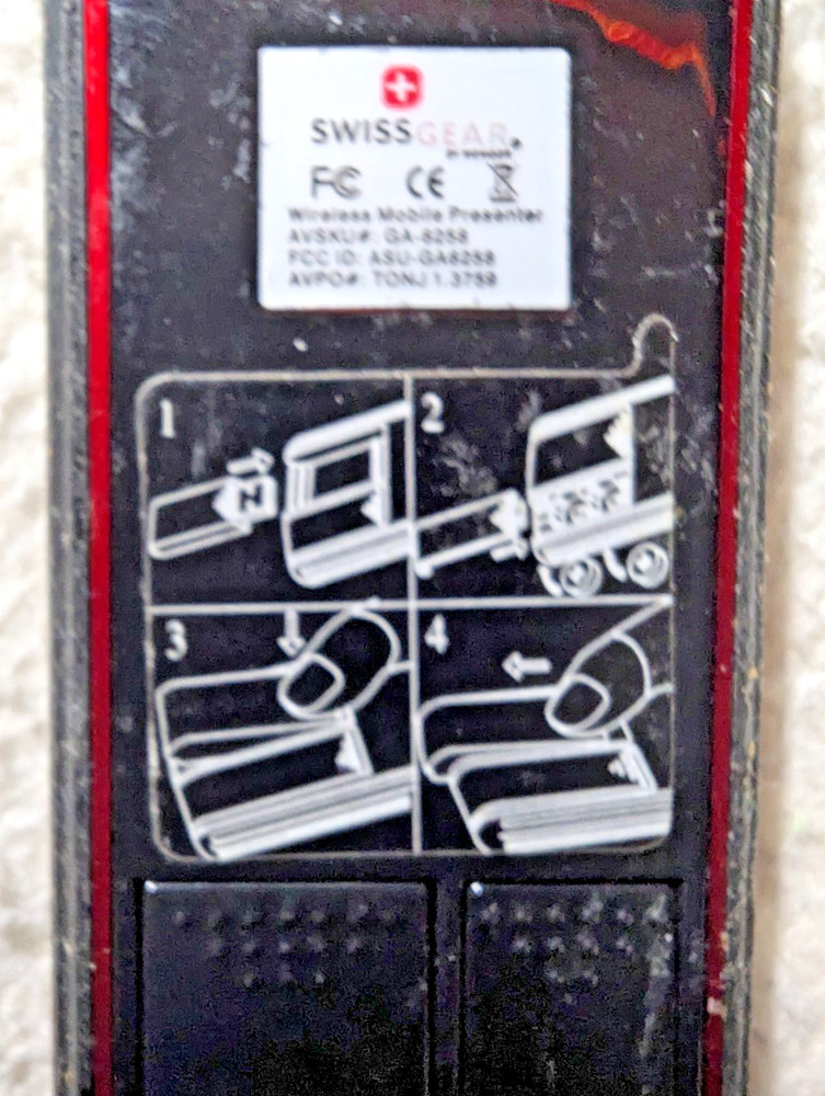 SwissGear Wireless Multimedia Mobile Presenter w: Laser Pointer USB Receiver