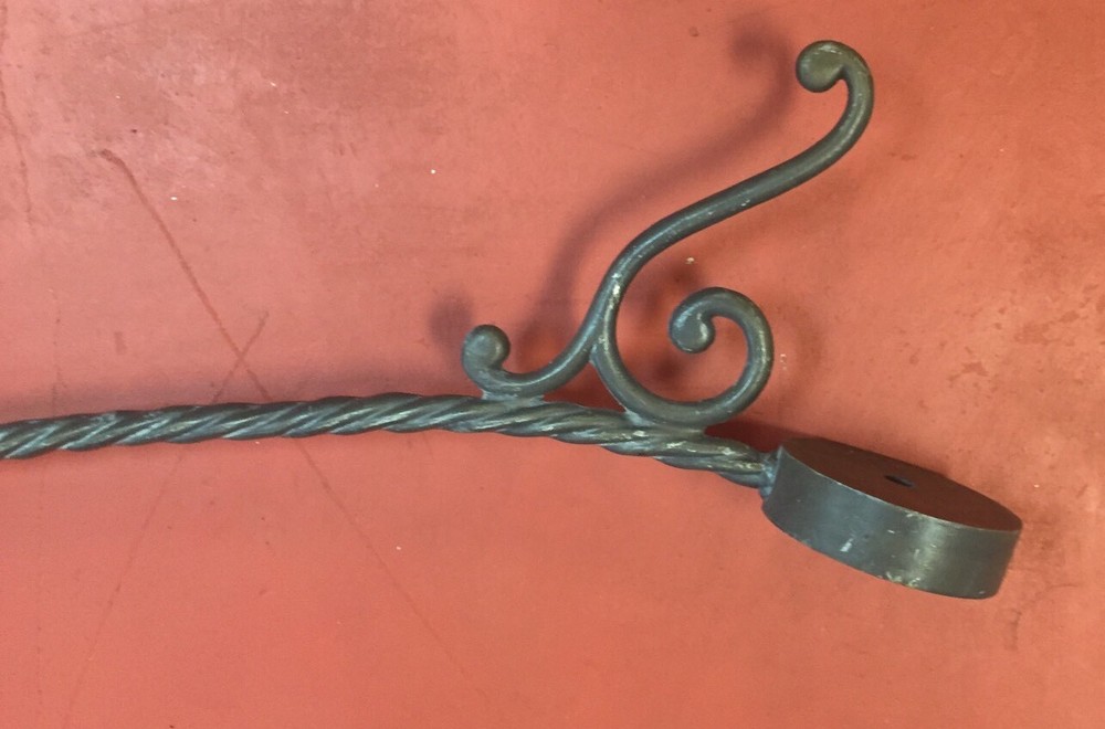 Antique Large Iron Wall Hook Decorative Piece