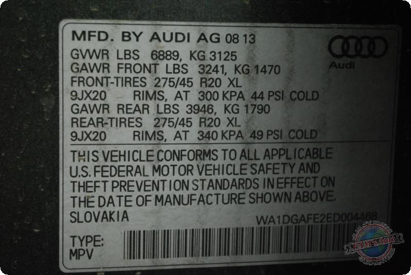 Used Blind Spot Detection System Warning Control Module fits: 2014 Audi Q7 Drive