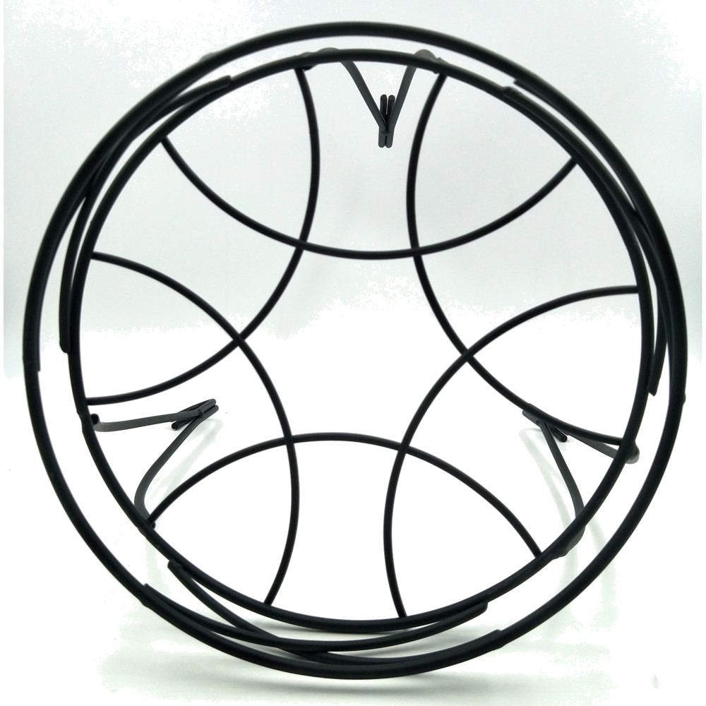 13" Round Metal Plant Stand Black Indoor Outdoor Flower Pot Holder 20lb Capacity