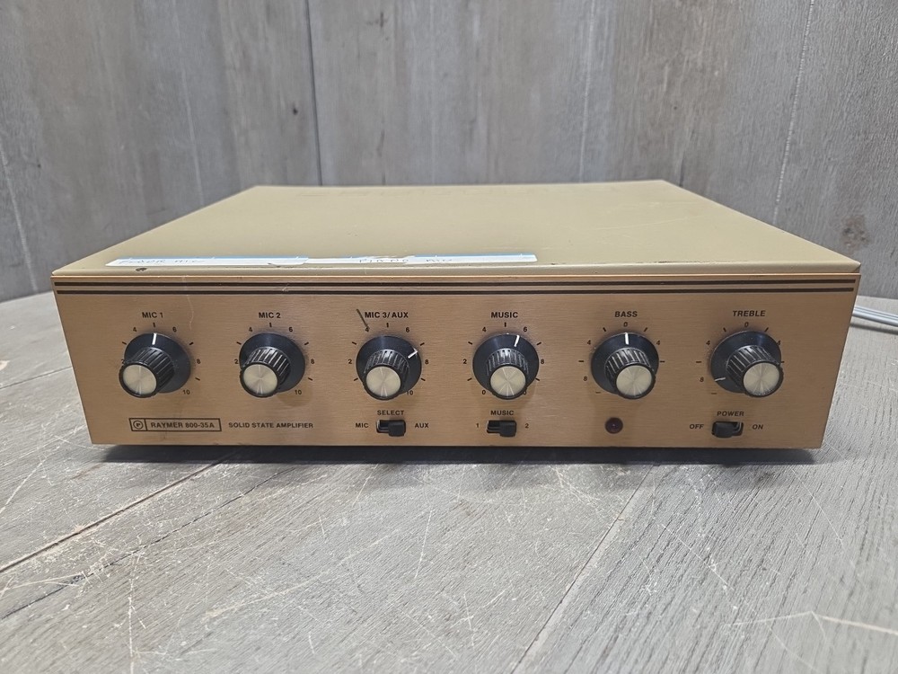 RAYMER 800-35A  SOLID STATE MICROPHONE PREAMP / MIXER (Untested)