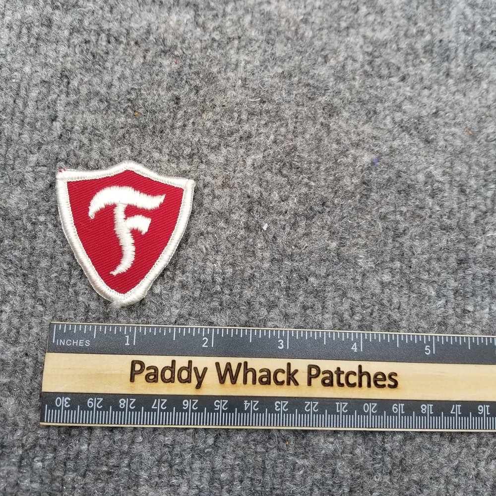 Vintage Firestone Patch Car Auto Shield 70s Stained AA0