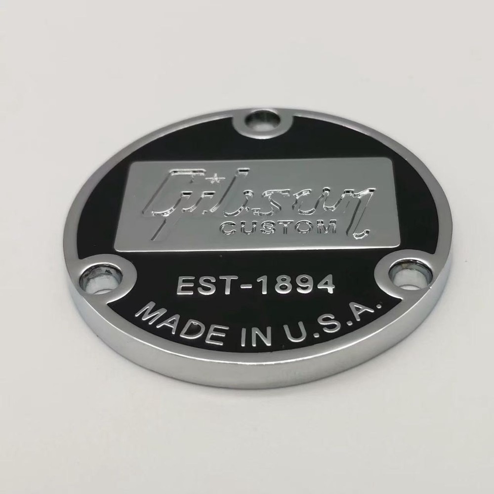 Guitar Toggle Switch Back Plate for Gibson Custom EST.1894 black-chrome