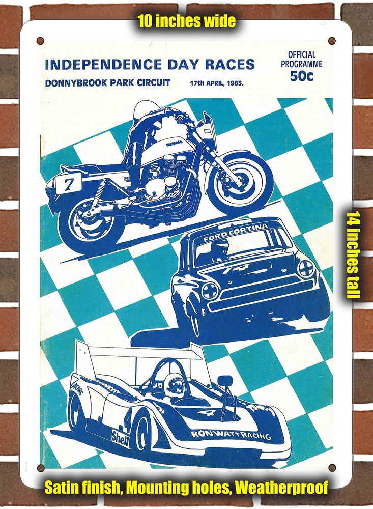Metal Sign - 1983 Donnybrook Park Racing Program - 10x14 inches