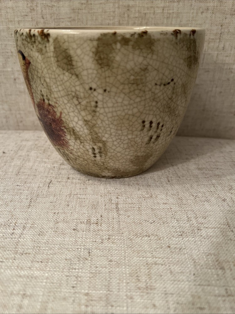 Transpac Collections Ceramic Bird Planter Container Farmhouse Decor