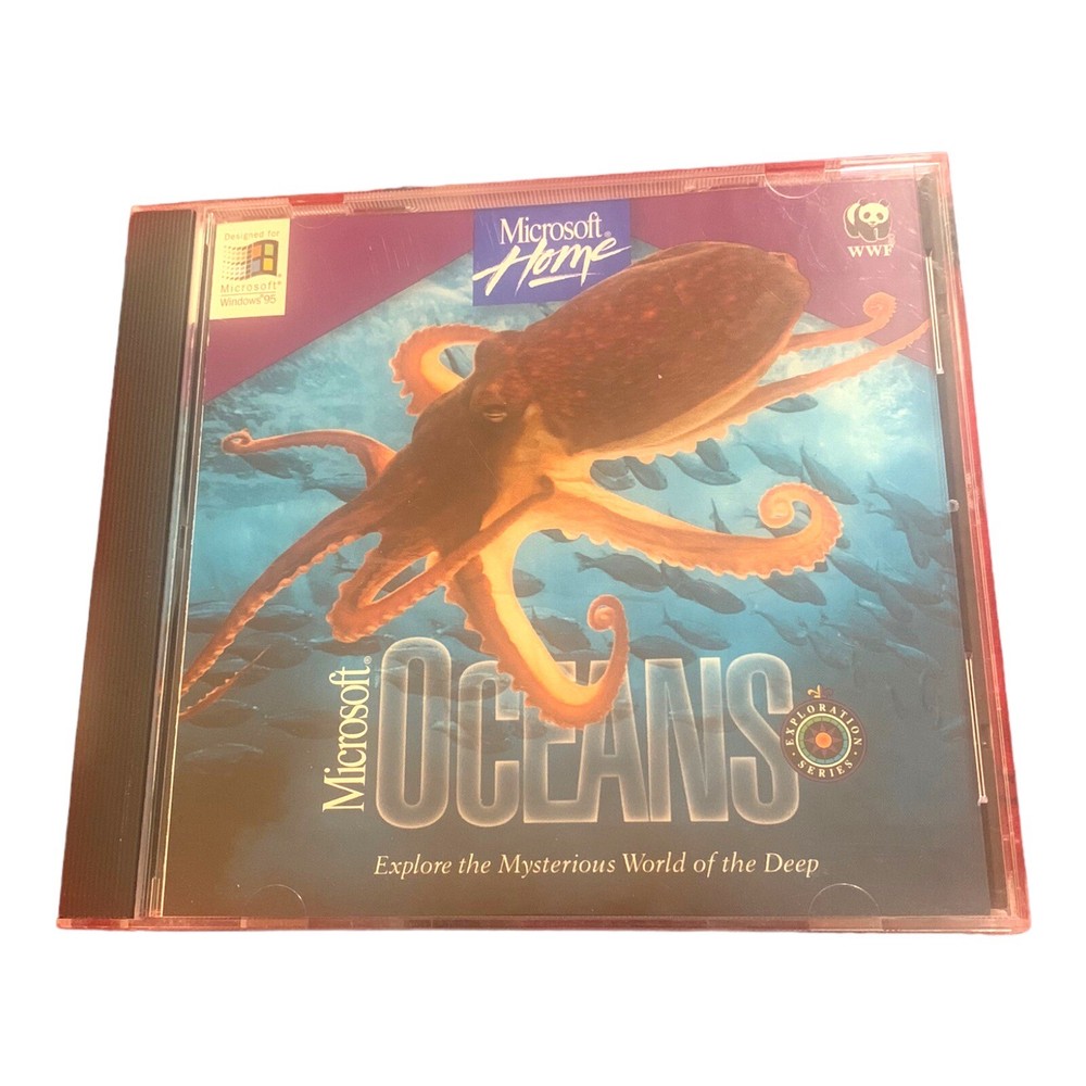 Microsoft Home OCEANS CD-Rom Software Windows 95 Exploration Series
