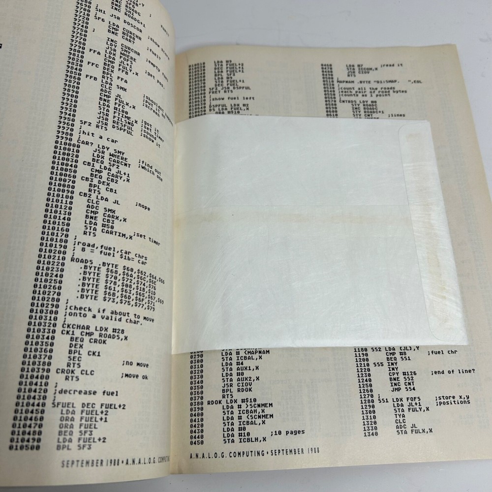 Analog Computing Magazine Disk Version Issue 64 September 1988 Atari