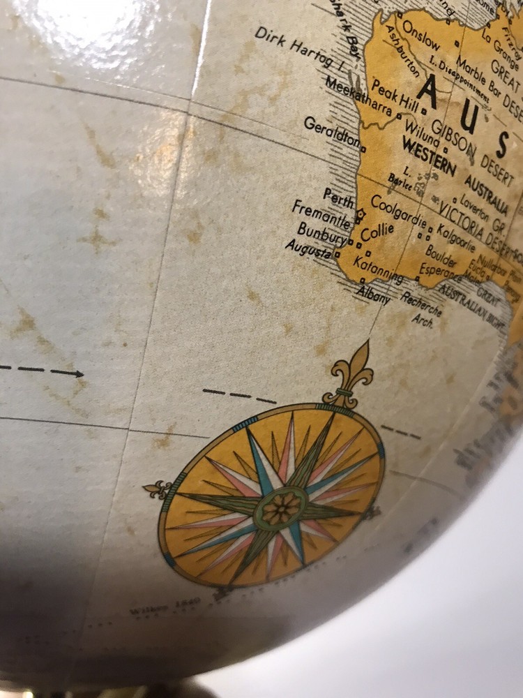 Vintage Globe Cottagecore Replogle 12”
