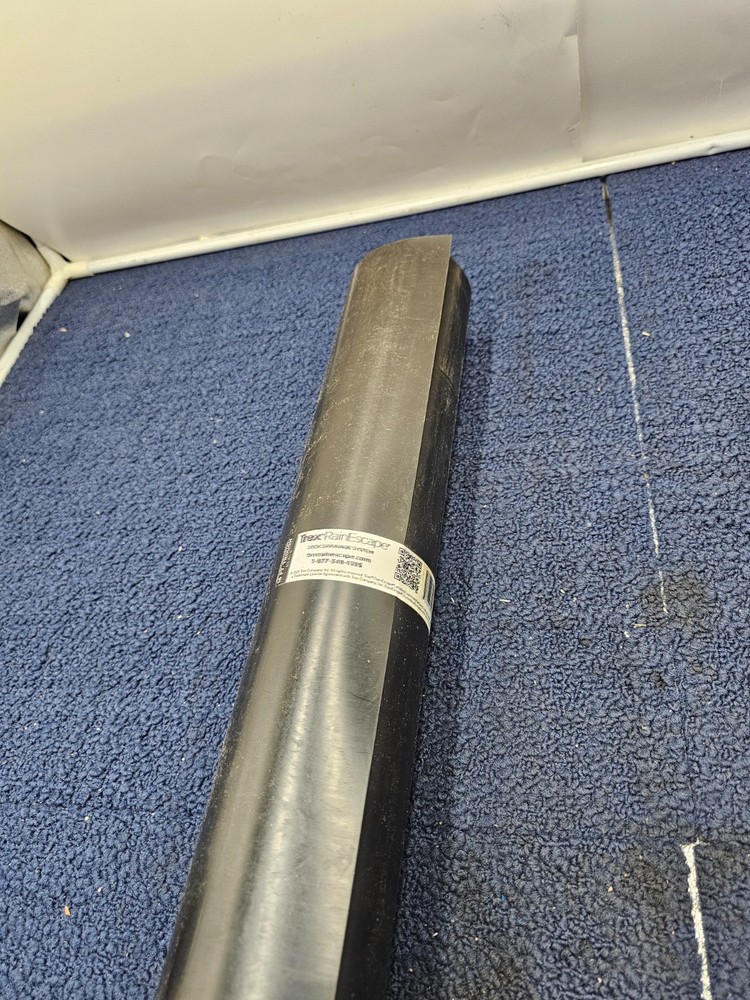 Trex RainEscape Deck Drainage System Plastic Trough 16ft Durable Black