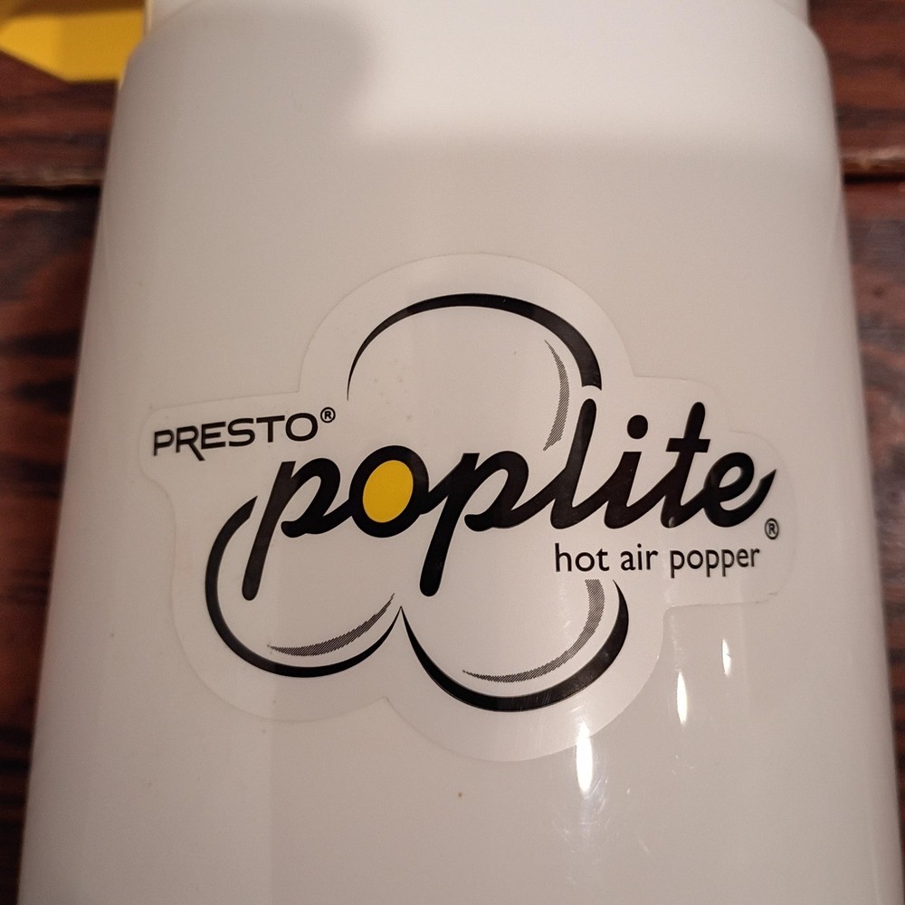 Presto PopLite Hot Air Corn Popper Popcorn Maker model 0482007 Tested Works USED