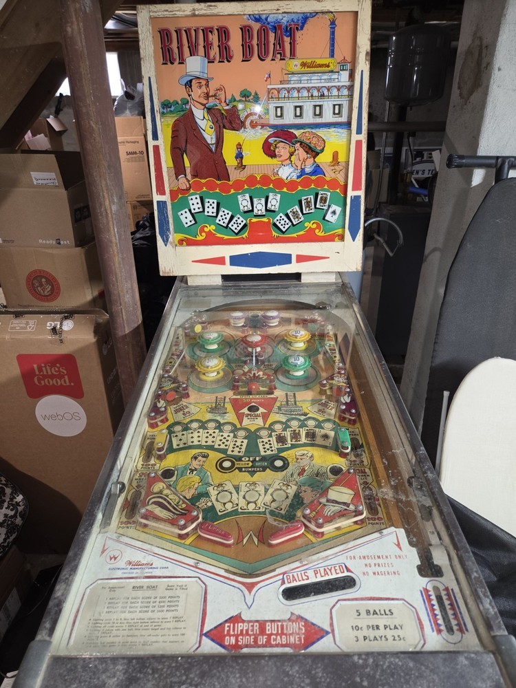 River Boat Williams 1964 Pinball Machine