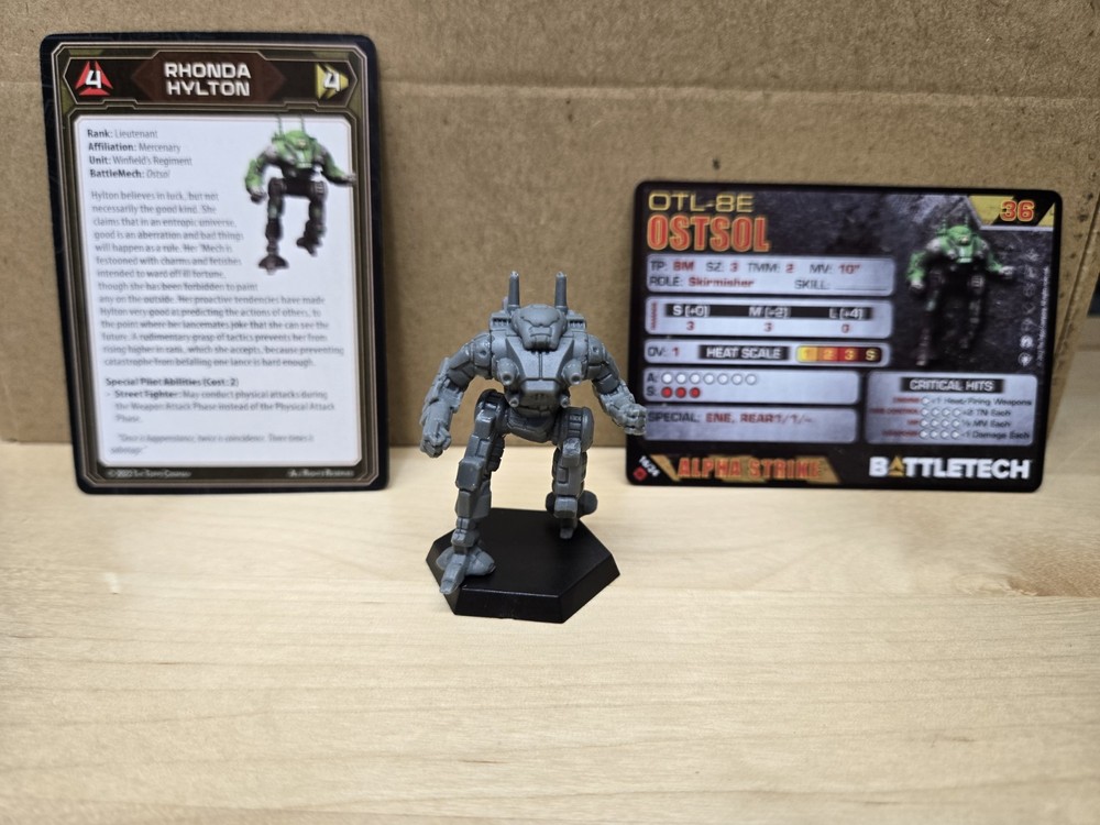 BattleTech Ostsol Mech from the Mercenaries Box Set Mechwarrior