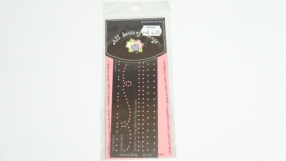 Stitching Guide Lasting Impressions Embossing Stencil Template SG300 - 2003